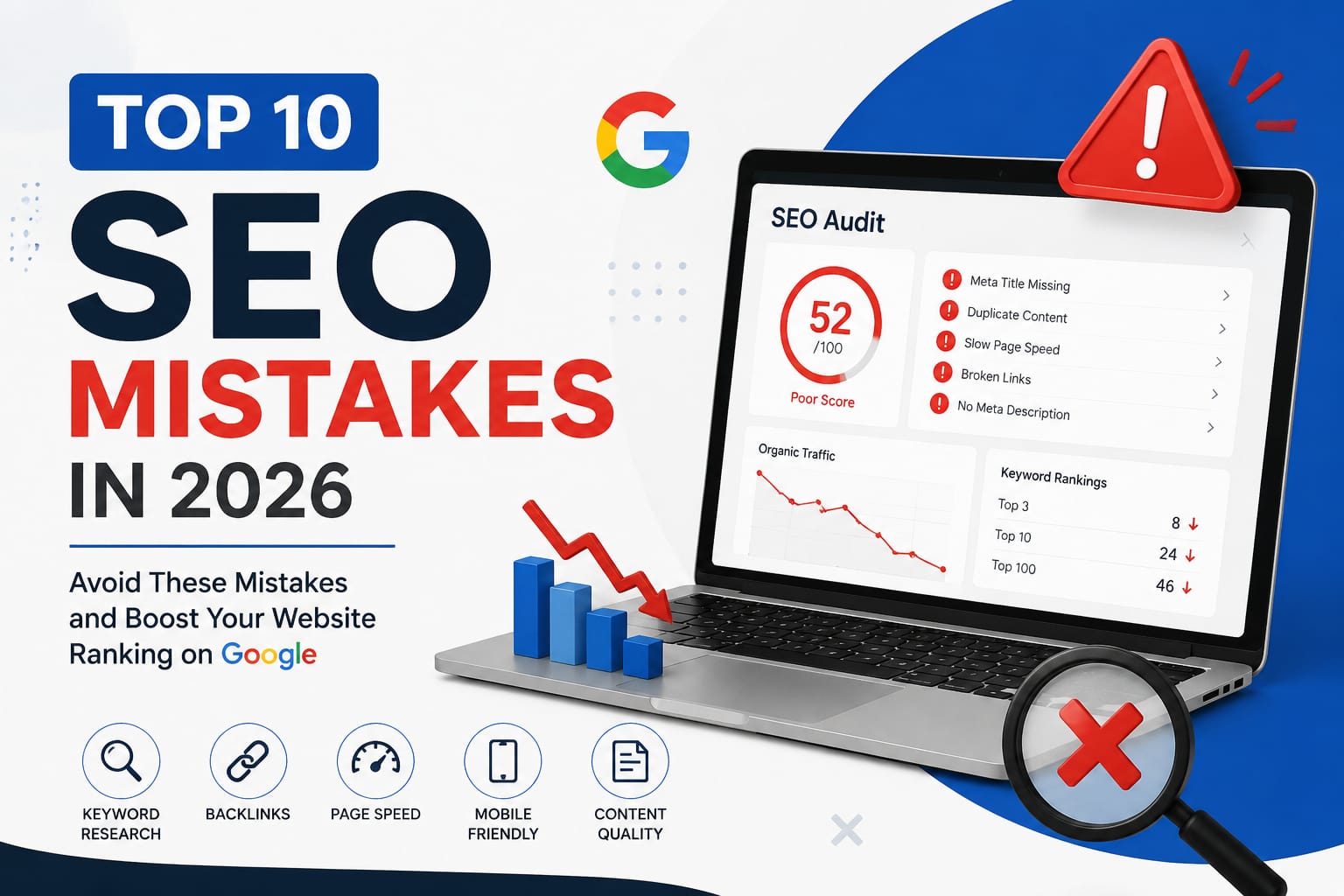 Top 10 SEO Mistakes That Are Killing Your Website Ranking in 2026
