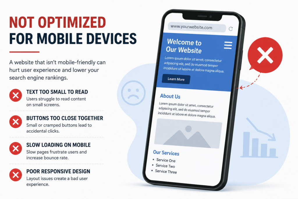 Mobile optimization for SEO illustration